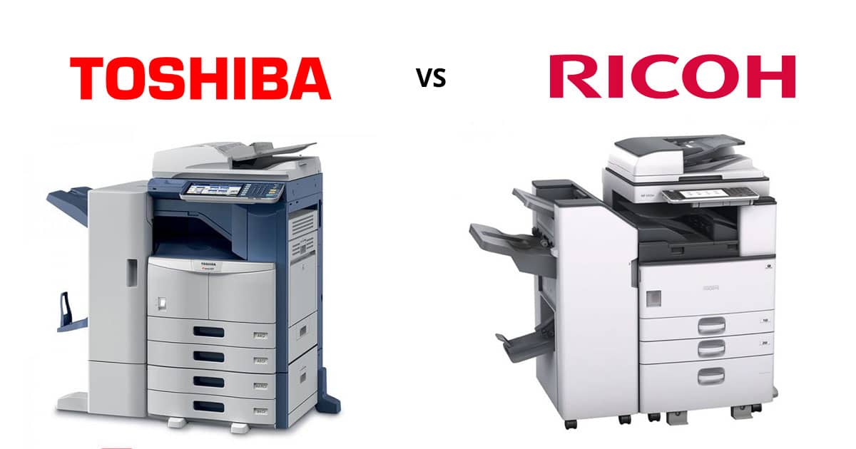 So sánh máy photocopy Ricoh và Toshiba