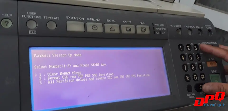 Các bước chạy lại firmware máy photocopy Toshiba