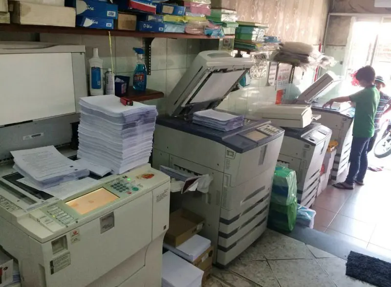 Mở cửa hàng photocopy