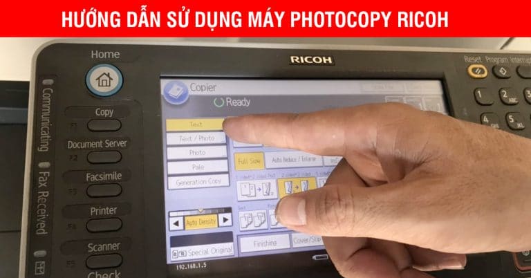 Hướng Dẫn Sử Dụng Máy Photocopy Ricoh