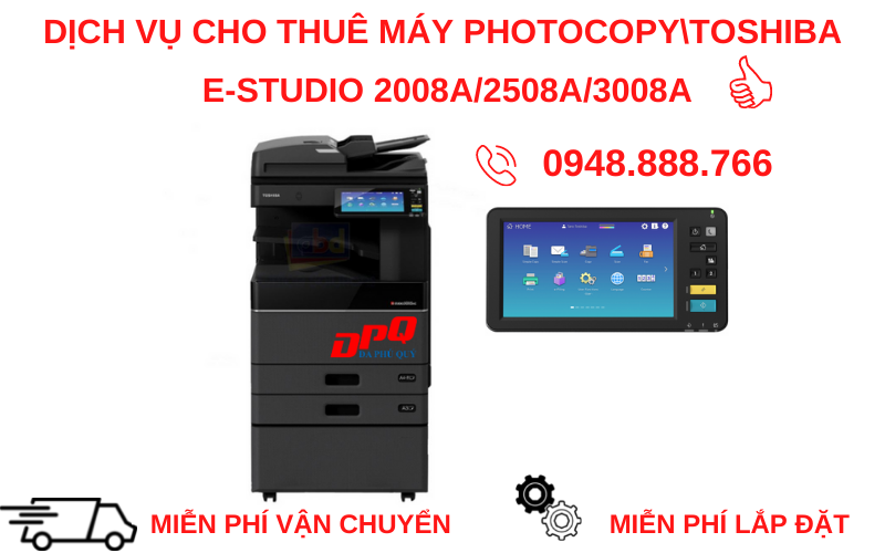 Cho thuê máy photocopy Toshiba E3008a