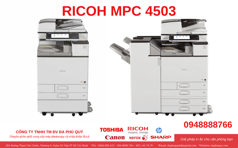 Cho thuê máy photocopy Ricoh MPC 4503