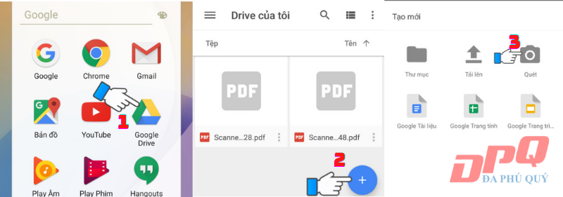 Hướng dẫn scan tài liệu bằng Google Drive và in trên điện thoại