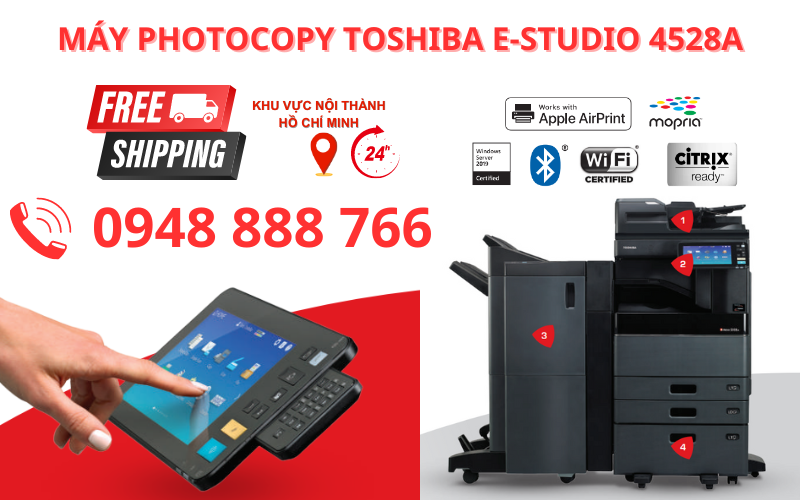 máy photocopy Toshiba e-Studio 4528A nhập khẩu