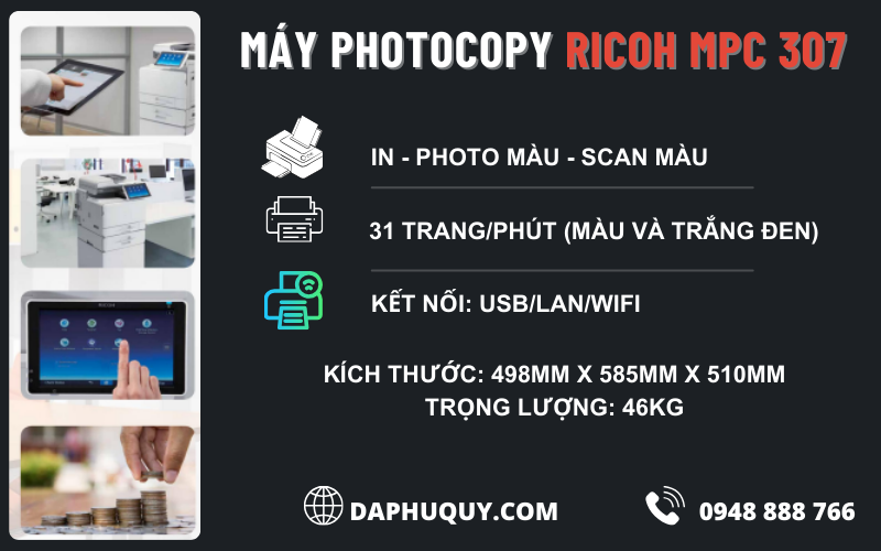 Máy photocopy Ricoh MPC 307